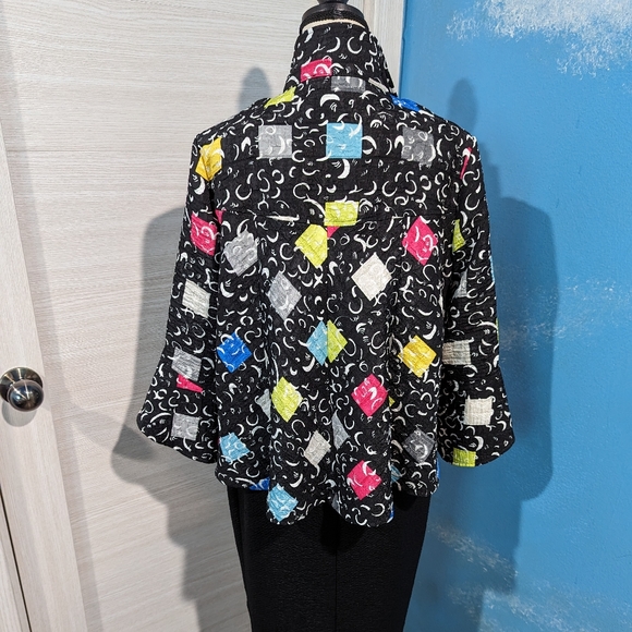 Joseph Ribkoff abstract blazer, size 6 -8-10 - Picture 5 of 7